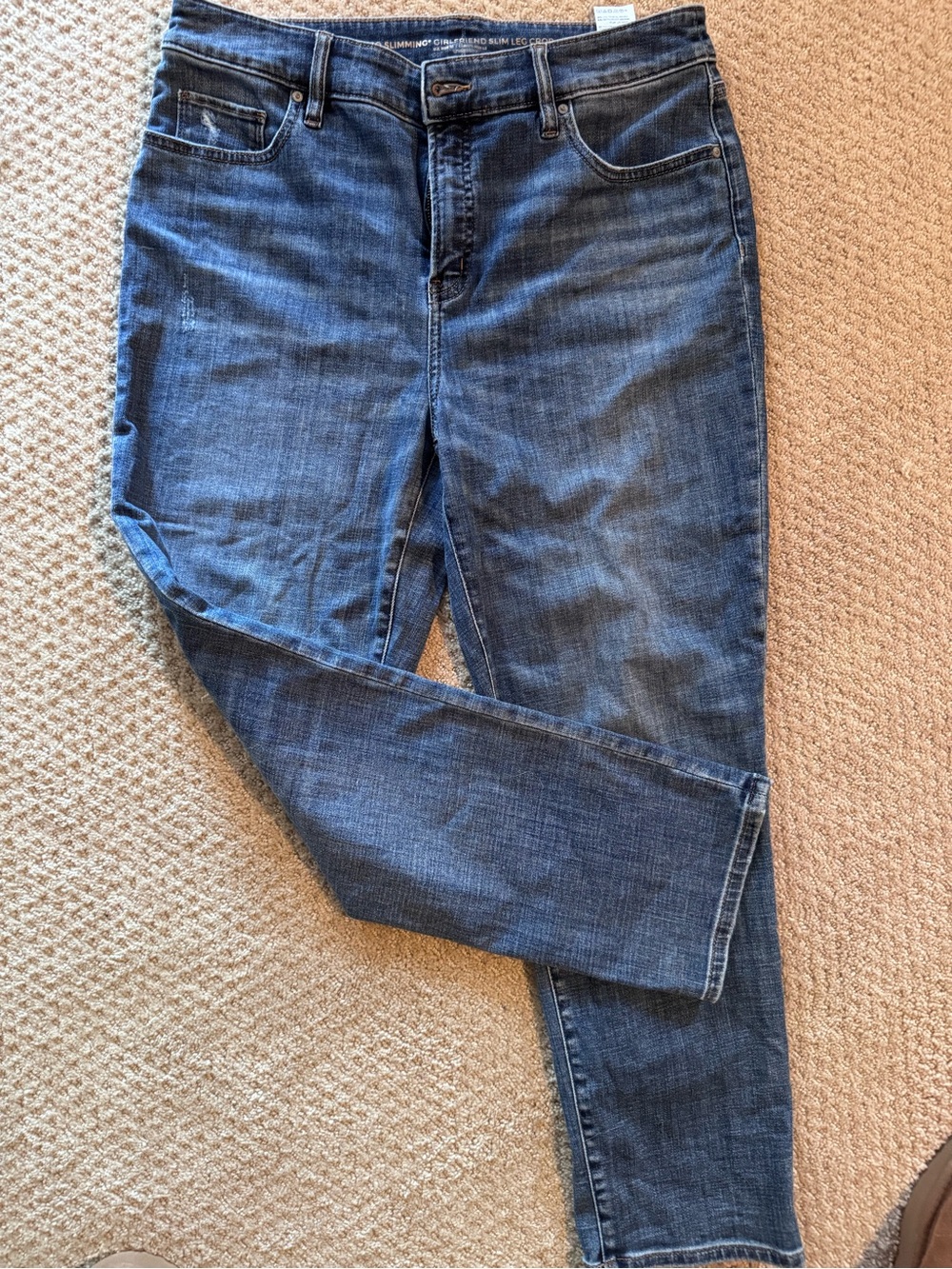 Chico's Women's So Slimming Girlfriend Slim Leg Crop Jeans size 10
